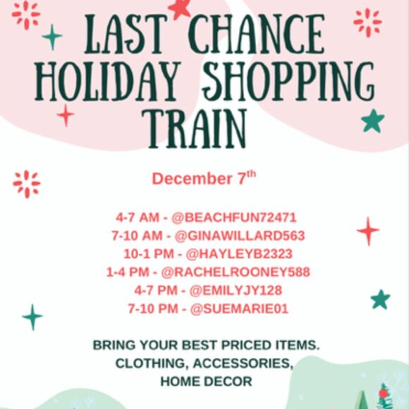 🚂🛍️ Last Chance Holiday Shopping Train LIVE SHOW 🚂🛍️ - Picture 1 of 1